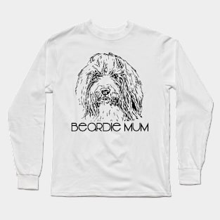 Bearded  Collie Mum Design Long Sleeve T-Shirt